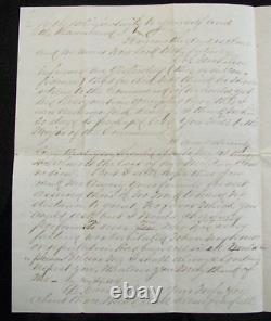 CIVIL War 47th Ny Col Henry Moore Letter- Womanly Love, Menstruation & War News