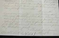 CIVIL War 47th Ny Col Henry Moore Letter- Womanly Love, Menstruation & War News