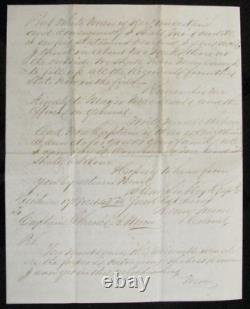 CIVIL War 47th Ny Col Henry Moore Letter- Womanly Love, Menstruation & War News