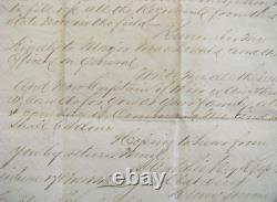 CIVIL War 47th Ny Col Henry Moore Letter- Womanly Love, Menstruation & War News