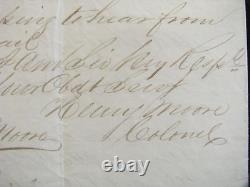 CIVIL War 47th Ny Col Henry Moore Letter- Womanly Love, Menstruation & War News