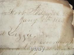 CIVIL War 48th Pennsylvania Miners Letter Fort Sedgwick, Va W Good Content