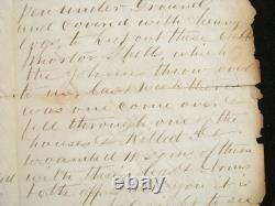 CIVIL War 48th Pennsylvania Miners Letter Fort Sedgwick, Va W Good Content