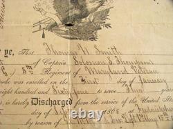 CIVIL War 5th Maryland Union Soldier Discharge Fredericksburg Virginia 1865