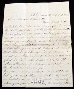 CIVIL War 85th New York Soldier Letter Plymouth North Carolina 1864