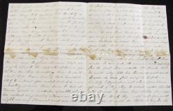 CIVIL War 85th New York Soldier Letter Plymouth North Carolina 1864