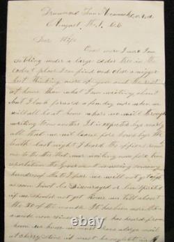 CIVIL War Accomack Drummond Town Virginia Ohio Soldier Letter 1864