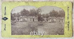 CIVIL War African Americans Labor In New York City Central Park Stereoview Photo