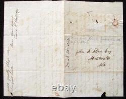 CIVIL War Alabama Confederate Officer Letter Killed In Action CIVIL War Alabama Confederate Officer Letter Killed In Action