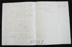 CIVIL War Allegheny County Pennsylvania Letter Re Grant At Vicksburg 1863