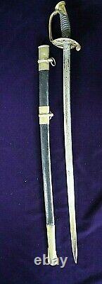CIVIL War Ames M 1850 Foot Officer Sword Dated & Inspected In 1861 One Of 425