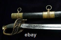 CIVIL War Ames M 1850 Foot Officer Sword Dated & Inspected In 1861 One Of 425