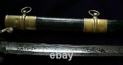 CIVIL War Ames M 1850 Foot Officer Sword Dated & Inspected In 1861 One Of 425