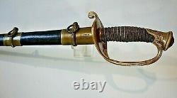 CIVIL War Ames M 1850 Foot Officer Sword Dated & Inspected In 1862 One Of 575