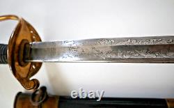 CIVIL War Ames M 1850 Foot Officer Sword Early Model