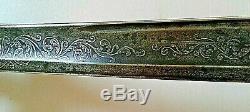 CIVIL War Ames M 1850 Foot Officer Sword W Signed Ames Metal Scabbard C 1862