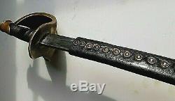 CIVIL War Ames Naval Cutlass Sword M 1860 Dated 1862 W Rare Original Scabbard