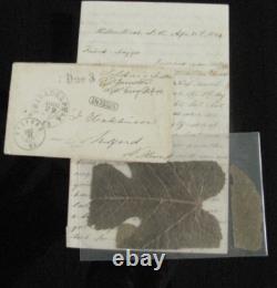 CIVIL War Andersonville Prison Pow 4th Massachusetts Cavalry Soldier Letter