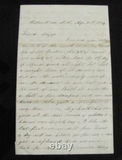 CIVIL War Andersonville Prison Pow 4th Massachusetts Cavalry Soldier Letter