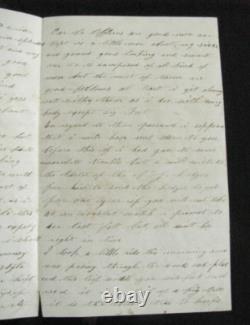 CIVIL War Andersonville Prison Pow 4th Massachusetts Cavalry Soldier Letter