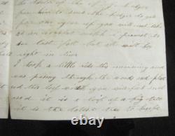 CIVIL War Andersonville Prison Pow 4th Massachusetts Cavalry Soldier Letter