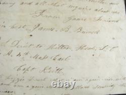CIVIL War Andersonville Prison Pow 4th Massachusetts Cavalry Soldier Letter