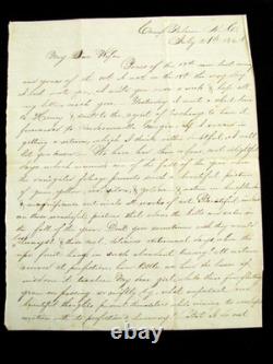 CIVIL War Andersonville Prison- Soldier Letter Re Writing To A Pow Relative