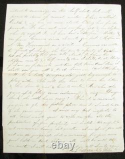 CIVIL War Andersonville Prison- Soldier Letter Re Writing To A Pow Relative