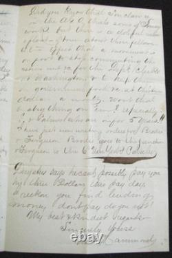 CIVIL War Annapolis Maryland Hospital Letter -full Of Wounded 1864