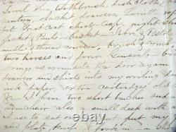 CIVIL War Art Soldier Letter Little Washington North Carolina Color Illus