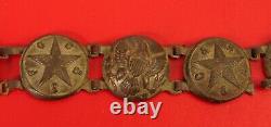 CIVIL War Brass Gilt Button Gc & Sf Bracelet Eagle Star Mourning Sweetheart