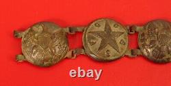 CIVIL War Brass Gilt Button Gc & Sf Bracelet Eagle Star Mourning Sweetheart