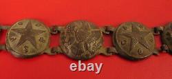 CIVIL War Brass Gilt Button Gc & Sf Bracelet Eagle Star Mourning Sweetheart