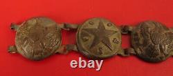 CIVIL War Brass Gilt Button Gc & Sf Bracelet Eagle Star Mourning Sweetheart