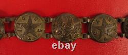 CIVIL War Brass Gilt Button Gc & Sf Bracelet Eagle Star Mourning Sweetheart