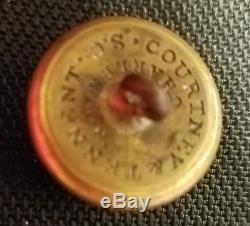 CIVIL War Button 2pc Confederate Navy Officers' Uniform Albert Cs-53 Coat 23mm