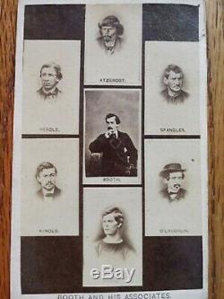 CIVIL War CDV John Wilkes Booth & Lincoln Assassination Conspirators