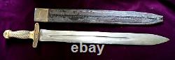 CIVIL War Cofederate E. J. Johnston Artillery Sword W Cs & Star On Guard Choctaw