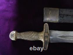 CIVIL War Cofederate E. J. Johnston Artillery Sword W Cs & Star On Guard Choctaw