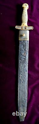 CIVIL War Cofederate E. J. Johnston Artillery Sword W Cs & Star On Guard Choctaw