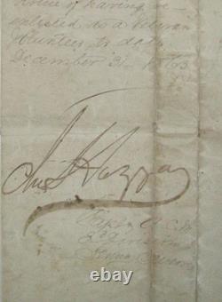 CIVIL War Colonel Kia Sgd 3th Pennslvania Cavalry Discharge 1864