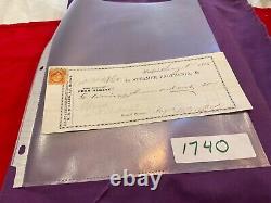 CIVIL War Colt Firearms Machinery Hartford Connecticut Receipted 1865 Tax Stamp