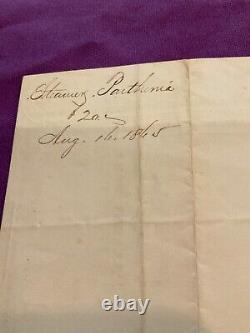 CIVIL War Colt Firearms Machinery Hartford Connecticut Receipted 1865 Tax Stamp