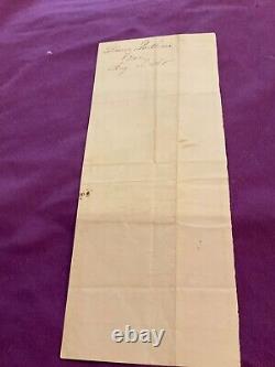 CIVIL War Colt Firearms Machinery Hartford Connecticut Receipted 1865 Tax Stamp