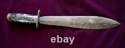 CIVIL War Confederate Bowie Knife W Csa On Wood Grip Capt N Boone