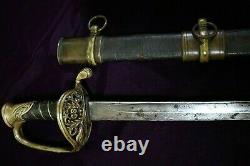 CIVIL War Confederate Boyle & Gamble Richmond Va Officer Sword Cs Marked W Star