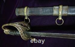 CIVIL War Confederate Boyle & Gamble Richmond Va Officer Sword Cs Marked W Star