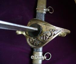 CIVIL War Confederate Boyle & Gamble Richmond Virginia Foot Officer Sword