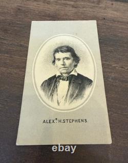 CIVIL War Confederate CDV Lot Stephens Beauregard Johnston Davis Photos