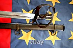 CIVIL War Confederate English Blockade Unmarked M 1853 Mole Cavalry Sword